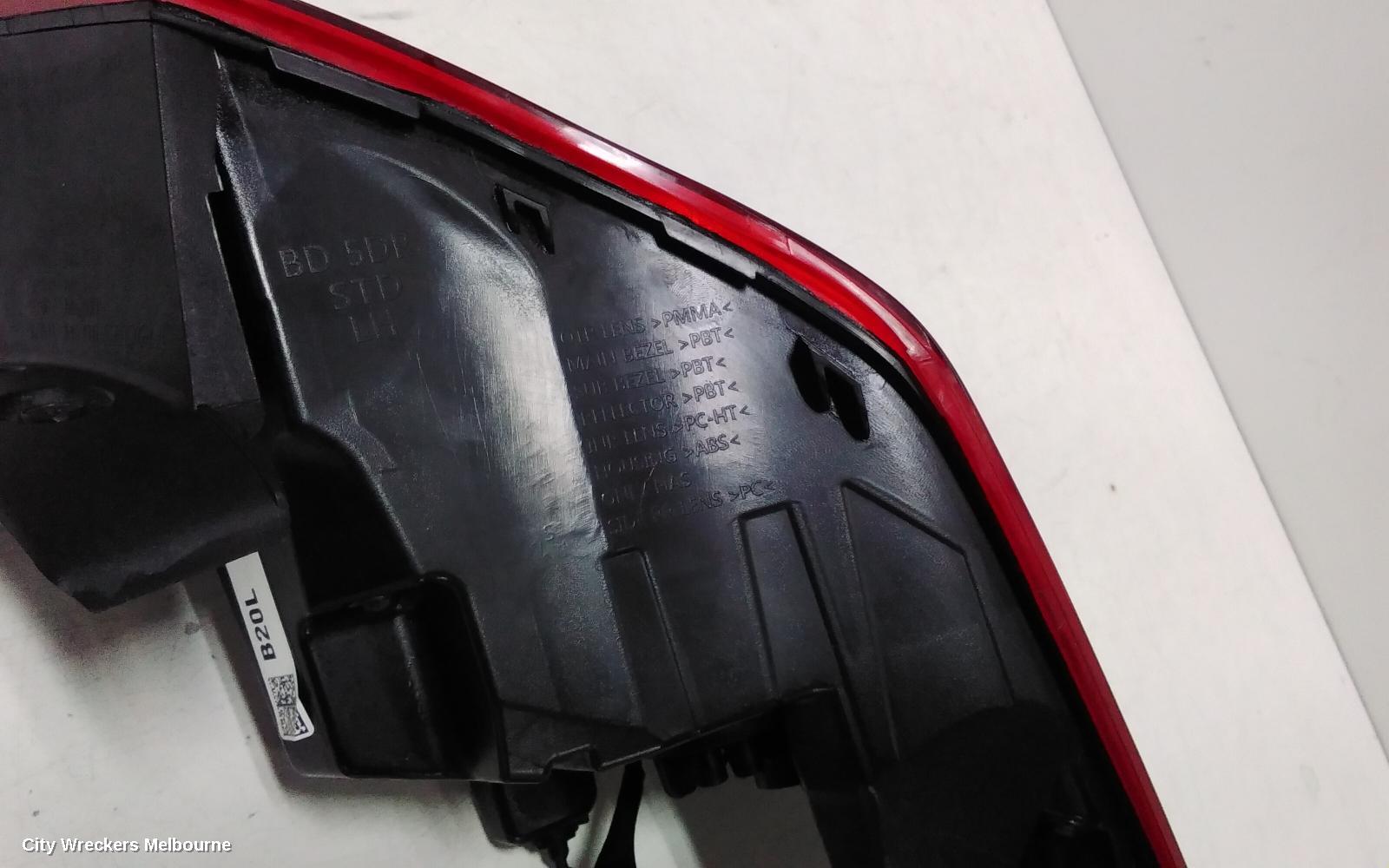 KIA CERATO LEFT TAILLIGHT, BD, IN BODY, HATCH, NON LED TYPE, 09/2018 ONWARDS