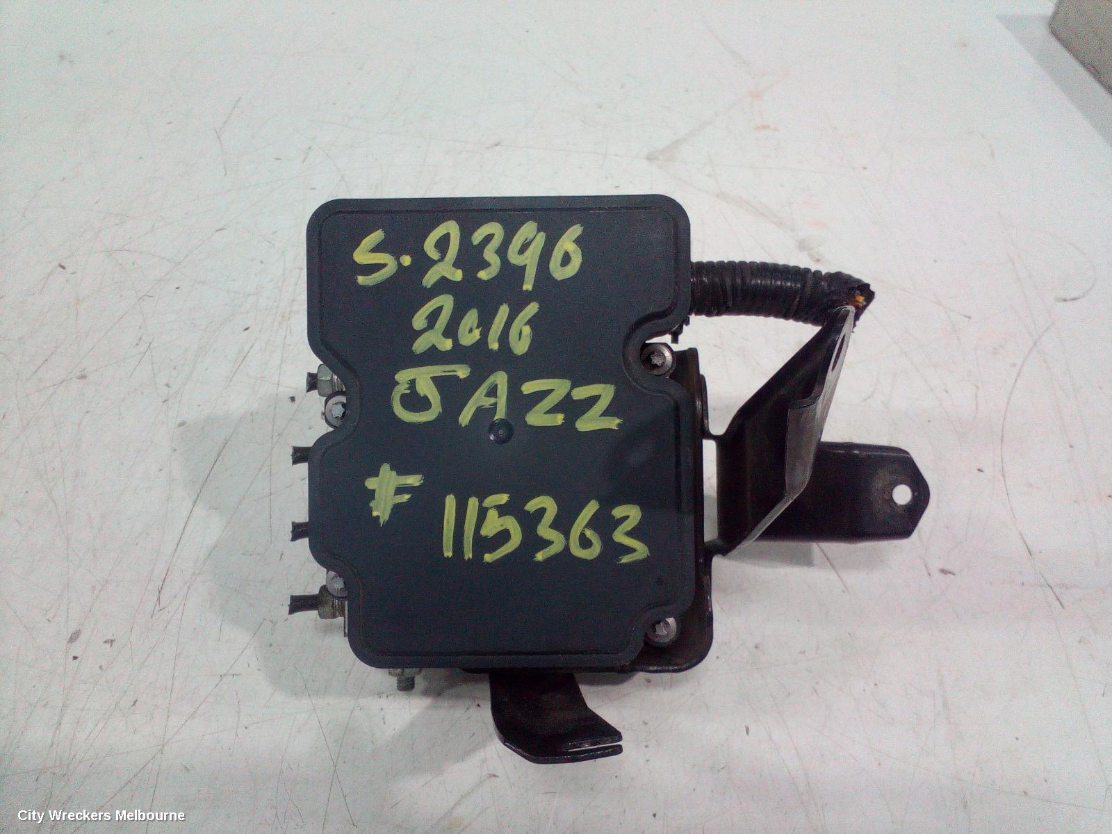 HONDA JAZZ ABS PUMP/MODULATOR, GF/GK, MANUAL T/M, 07/2014 - 12/2020