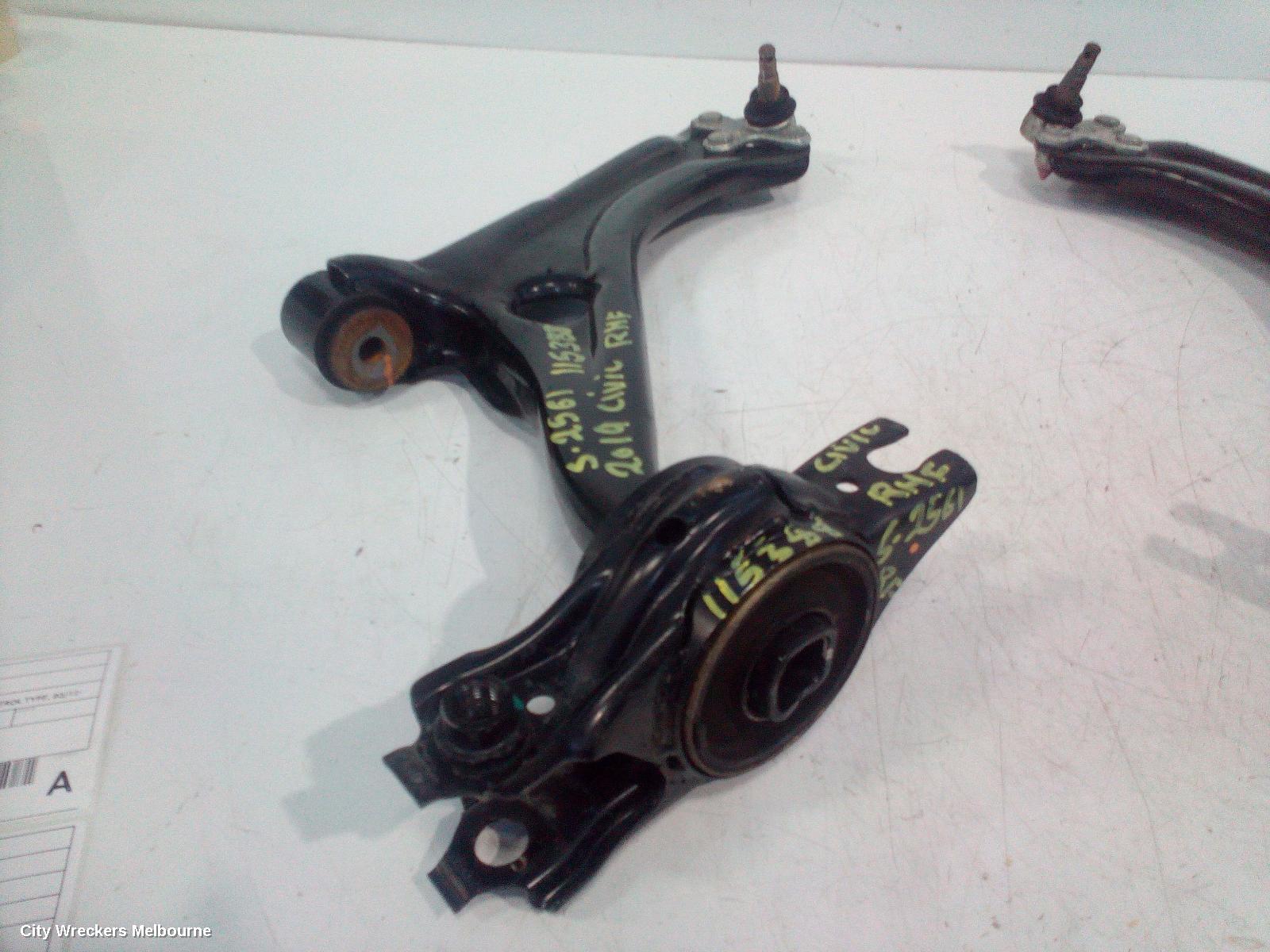 HONDA CIVIC RIGHT FRONT LOWER CONTROL ARM, 10TH GEN, SEDAN/HATCH, VTI-L/RS/VTI-LX, 05/2016 - 08/2021