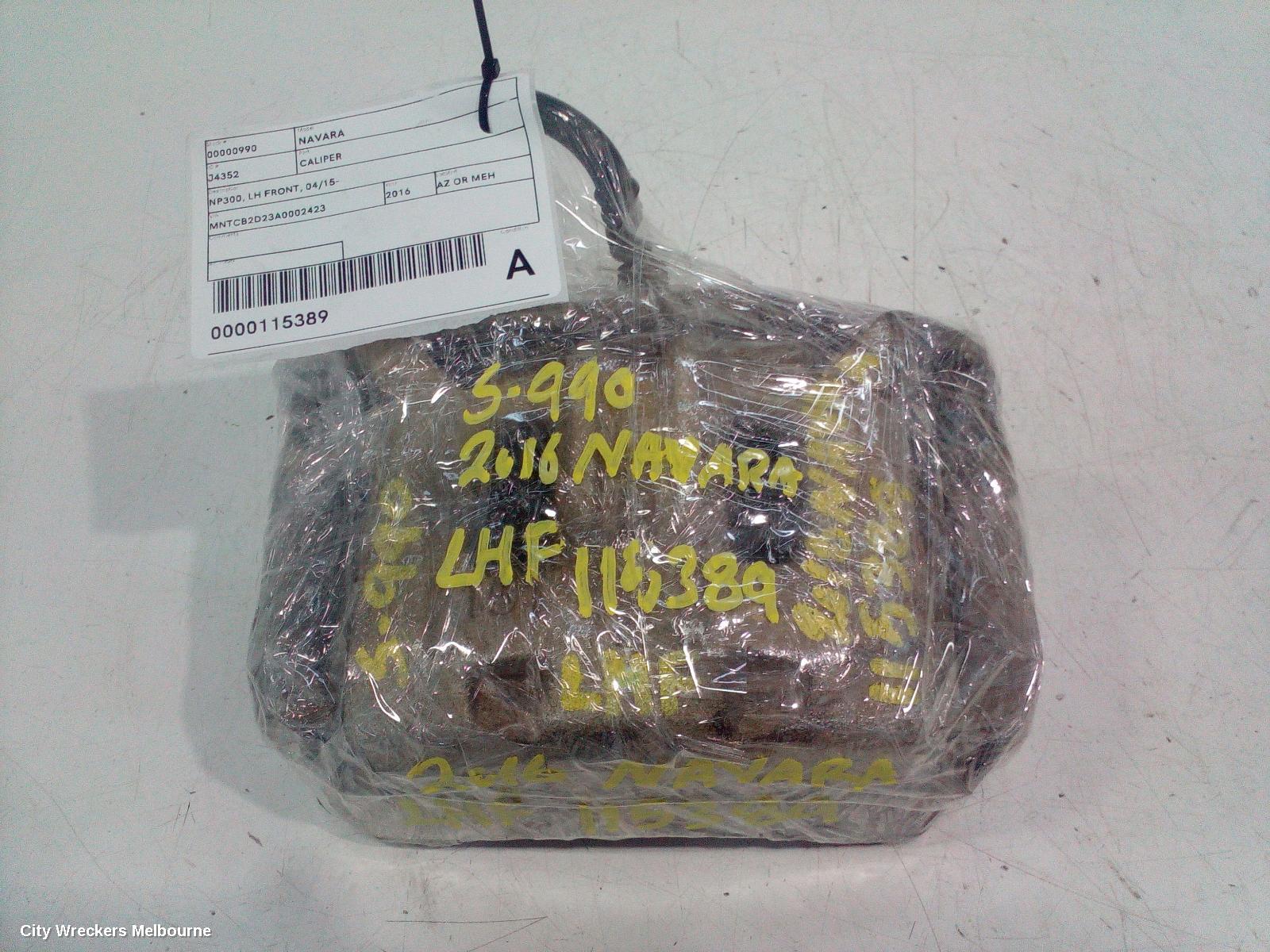 NISSAN NAVARA CALIPER, NP300, LH FRONT, 04/2015 ONWARDS
