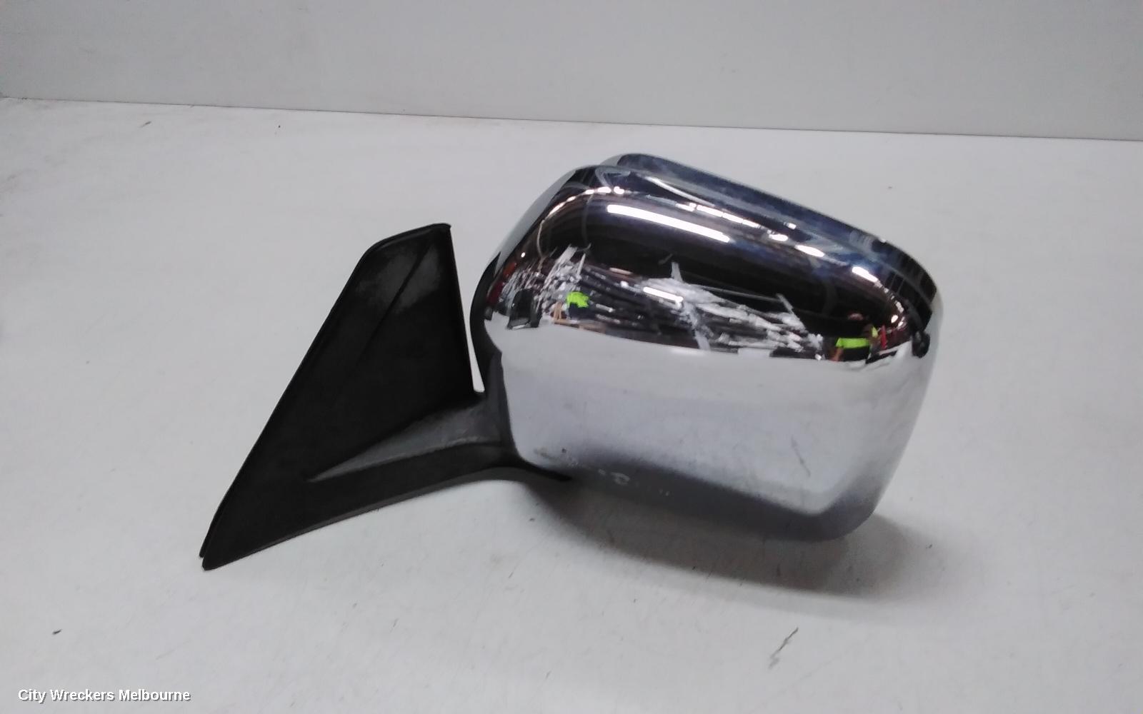 MITSUBISHI CHALLENGER LEFT DOOR MIRROR, PA, POWER, CHROME, 06/2000 - 01/2006