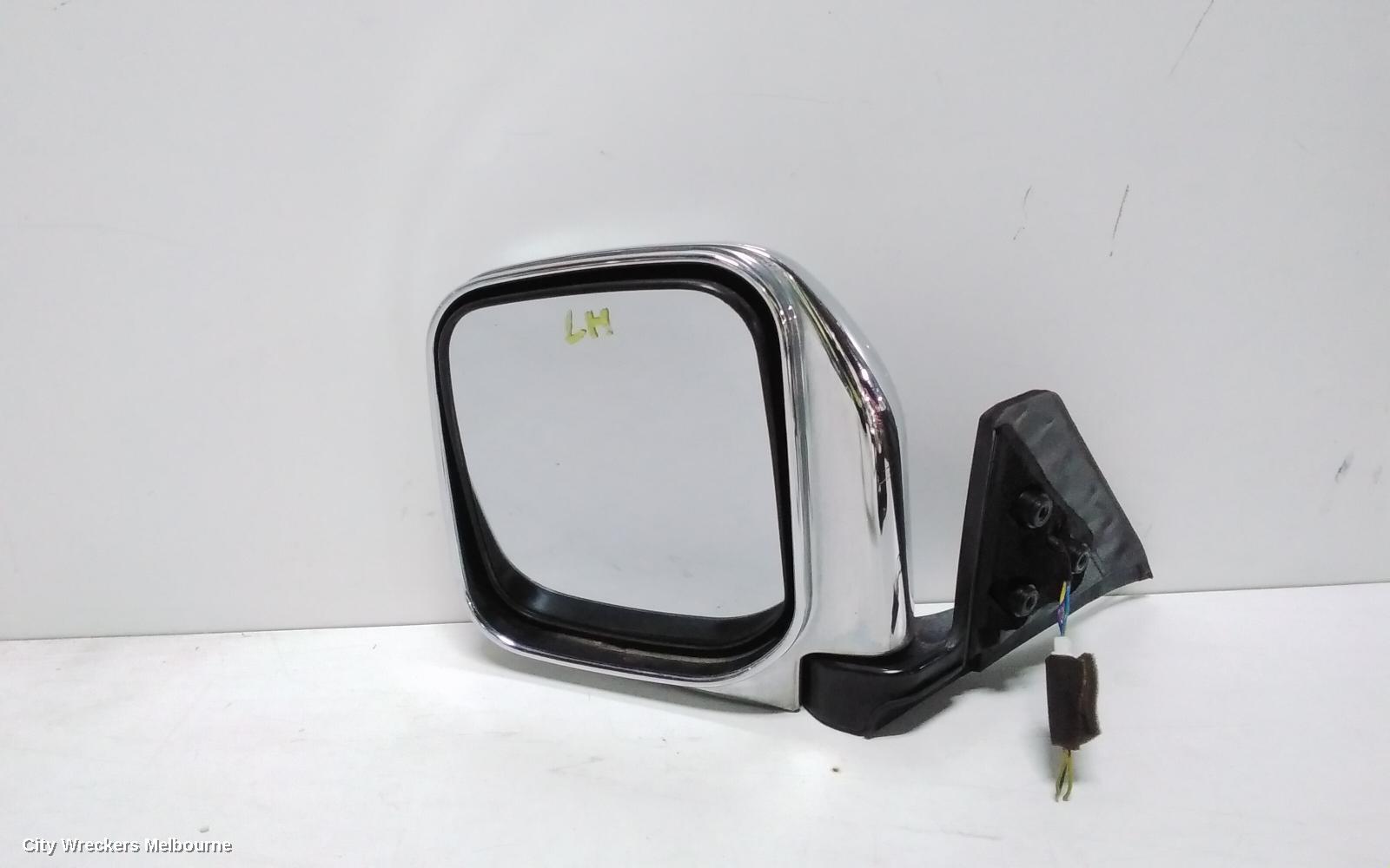 MITSUBISHI CHALLENGER LEFT DOOR MIRROR, PA, POWER, CHROME, 06/2000 - 01/2006