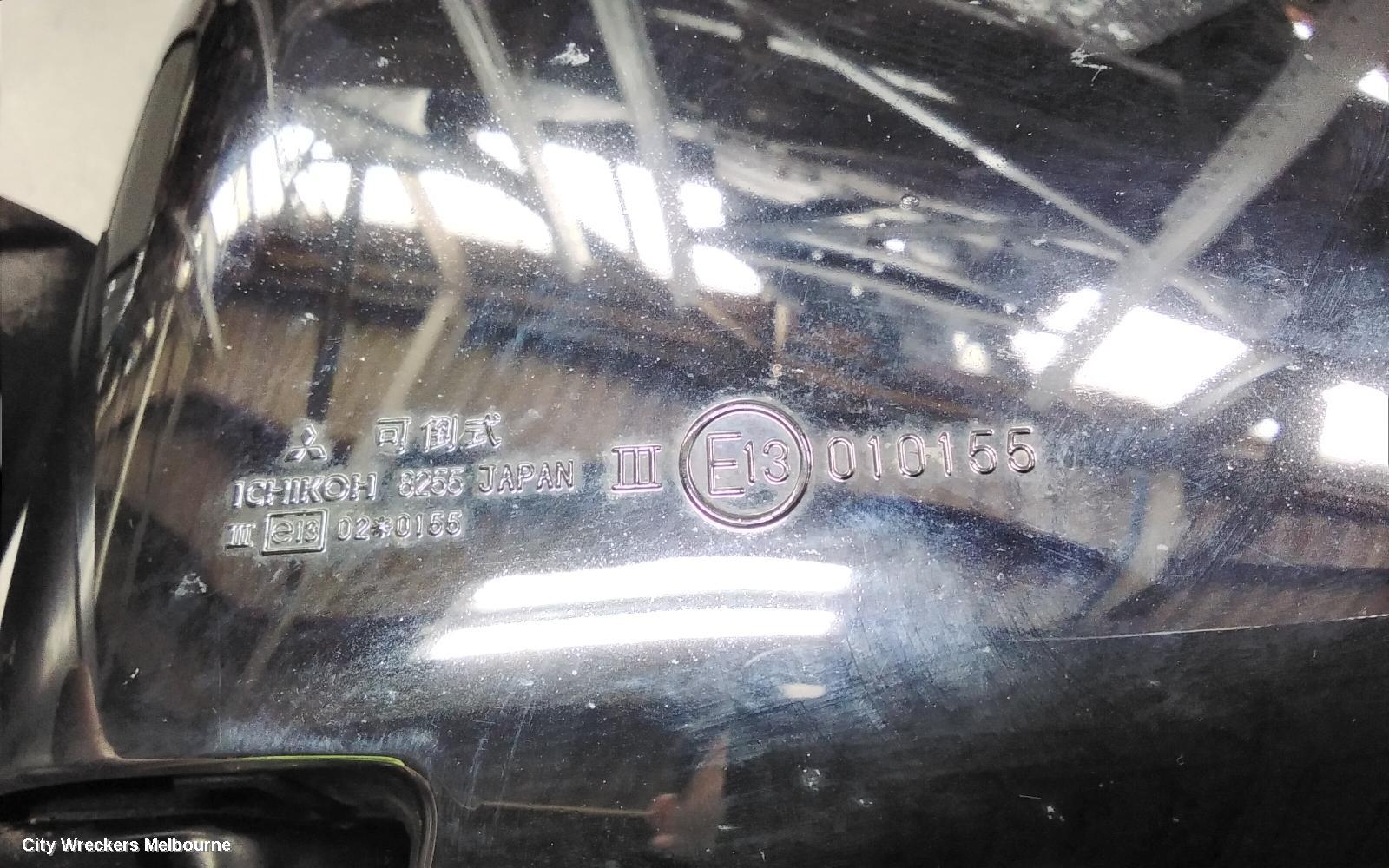 MITSUBISHI CHALLENGER LEFT DOOR MIRROR, PA, POWER, CHROME, 06/2000 - 01/2006
