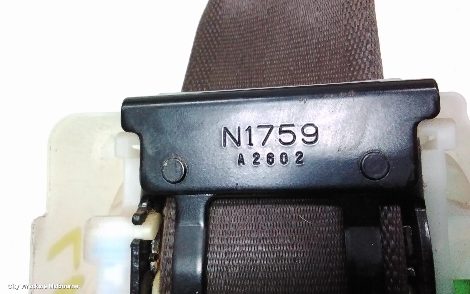 MITSUBISHI CHALLENGER SEATBELT/STALK, LH FRONT, GREY, SEAT BELT ONLY, PA, 05/1996 - 11/2005