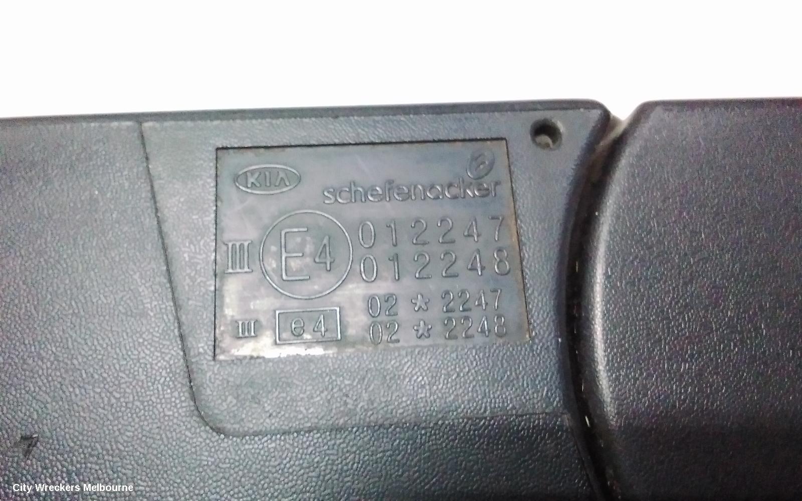 KIA PREGIO LEFT DOOR MIRROR, CT, MANUAL, SQUARE TYPE, 07/2004 - 01/2006