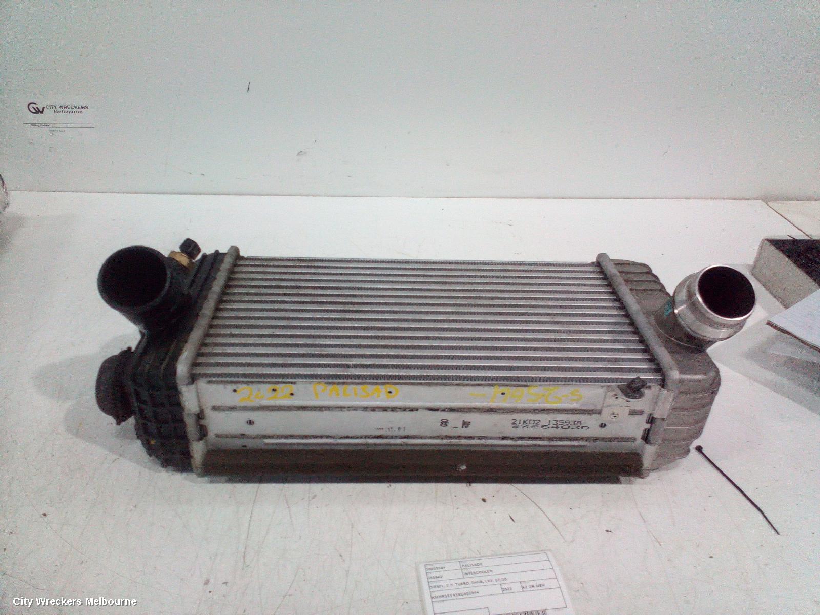 HYUNDAI PALISADE INTERCOOLER, DIESEL, 2.2, TURBO, D4HB, LX2, 07/2020 ONWARDS