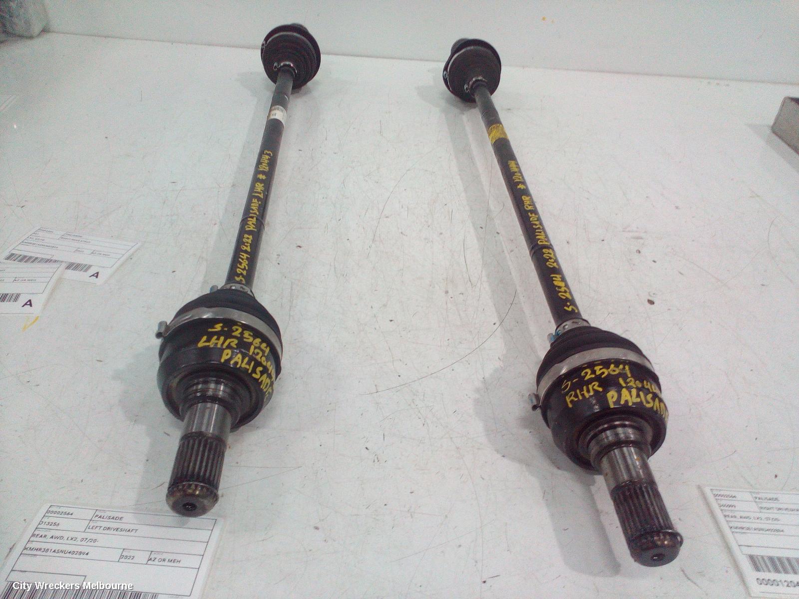 HYUNDAI PALISADE LEFT DRIVESHAFT, REAR, AWD, LX2, 07/2020 ONWARDS