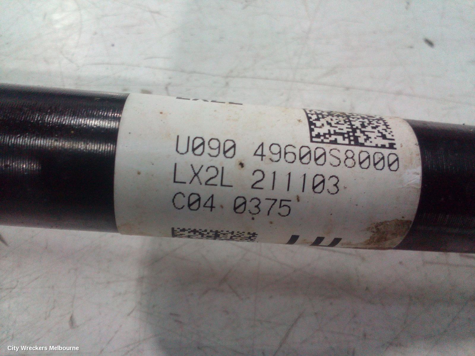 HYUNDAI PALISADE LEFT DRIVESHAFT, REAR, AWD, LX2, 07/2020 ONWARDS