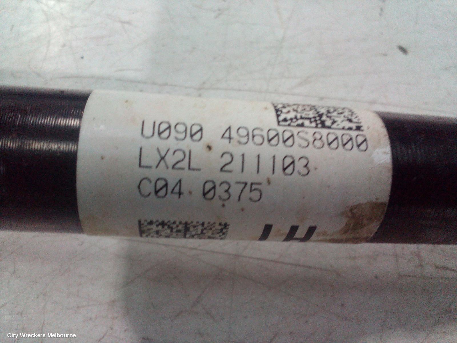 HYUNDAI PALISADE LEFT DRIVESHAFT, REAR, AWD, LX2, 07/2020 ONWARDS