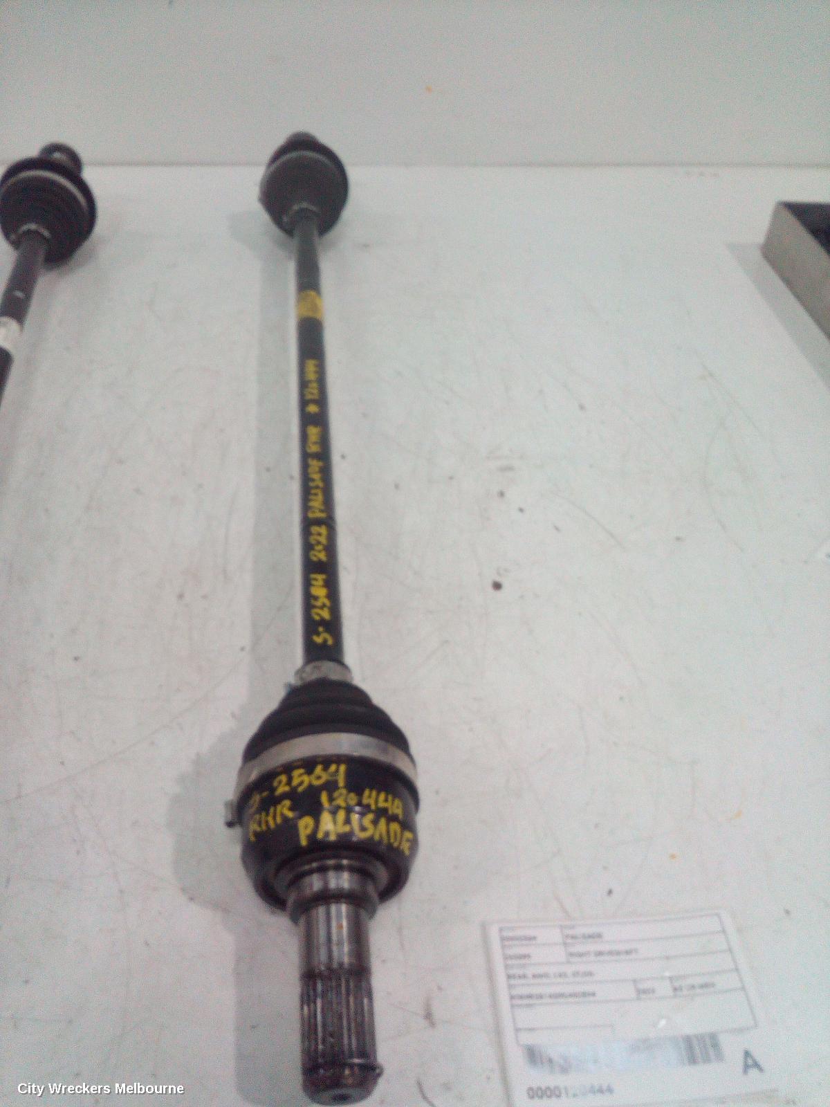 HYUNDAI PALISADE RIGHT DRIVESHAFT, REAR, AWD, LX2, 07/2020 ONWARDS