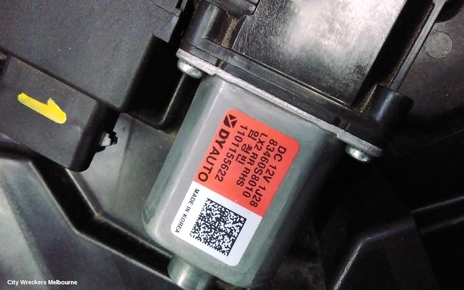 HYUNDAI PALISADE RIGHT REAR WND REG/MOTOR, LX2, DOOR REG ASSY (REG AND MOTOR), 07/2020 - 11/2024
