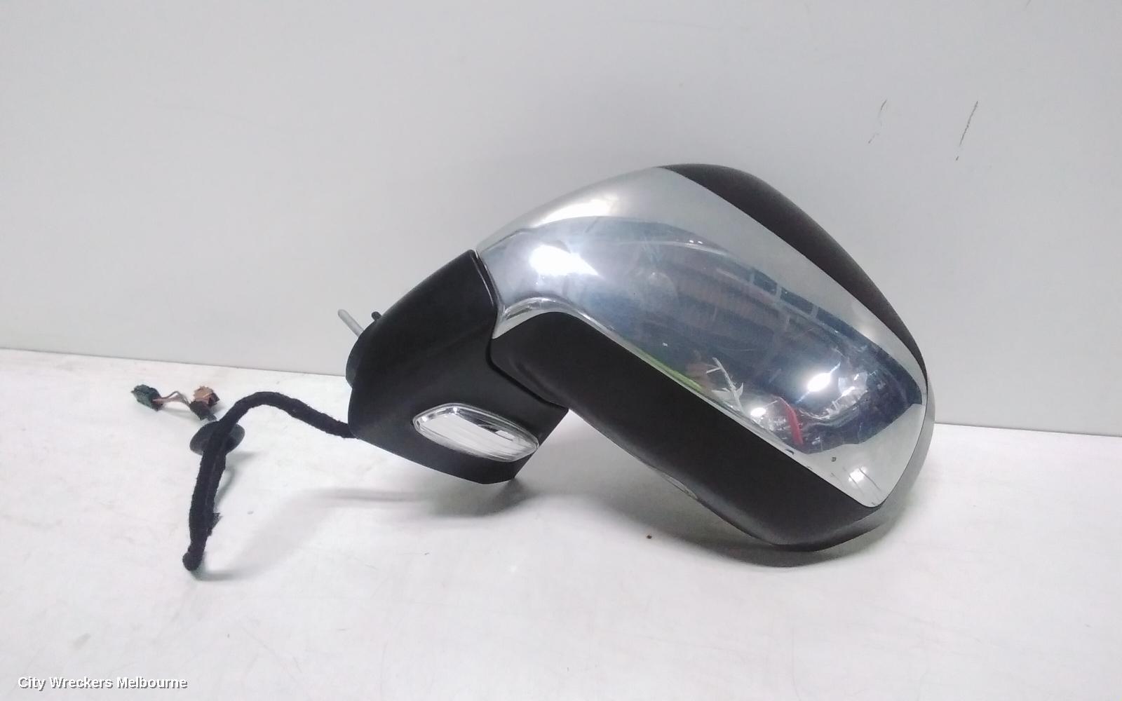 PEUGEOT 3008 LEFT DOOR MIRROR, T8, POWER FOLDING, CHROME, 05/2010 - 10/2016