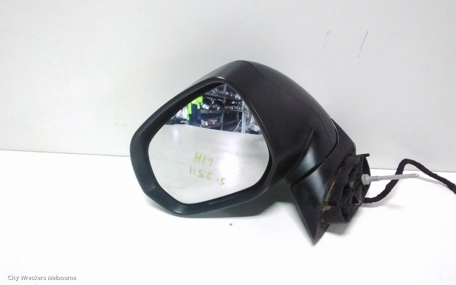 PEUGEOT 3008 LEFT DOOR MIRROR, T8, POWER FOLDING, CHROME, 05/2010 - 10/2016