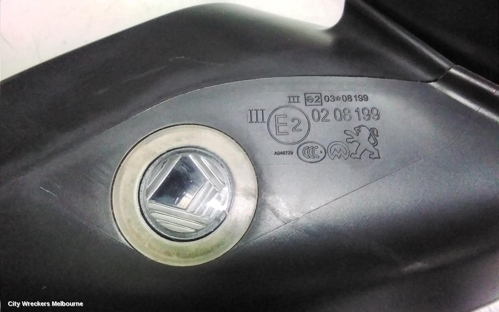 PEUGEOT 3008 LEFT DOOR MIRROR, T8, POWER FOLDING, CHROME, 05/2010 - 10/2016