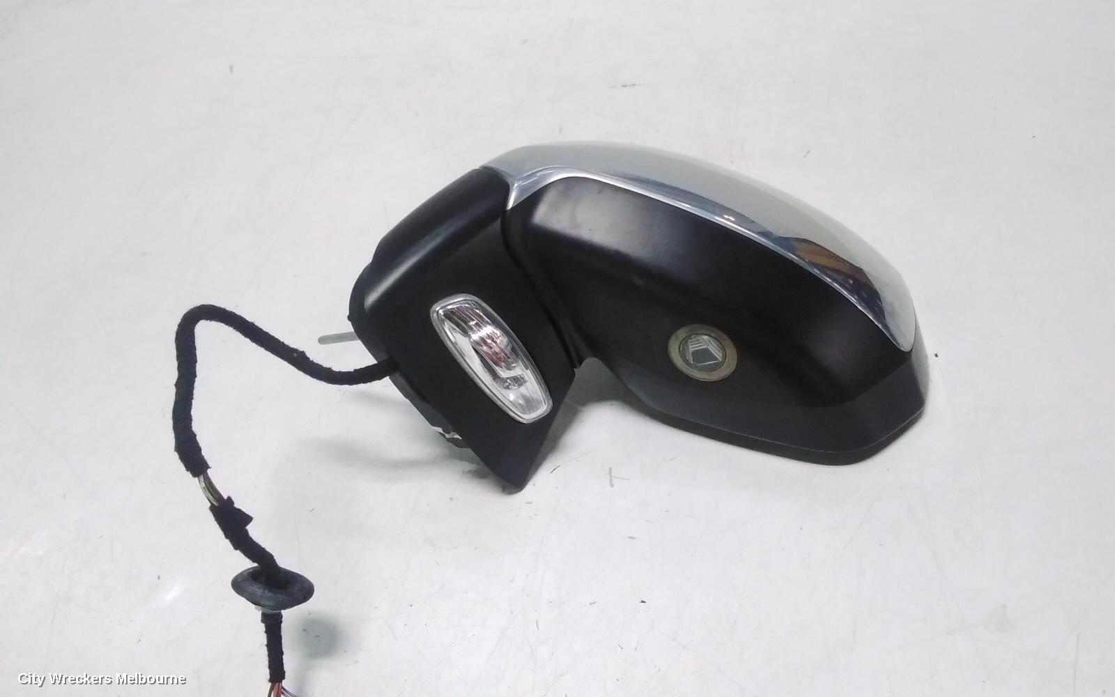 PEUGEOT 3008 LEFT DOOR MIRROR, T8, POWER FOLDING, CHROME, 05/2010 - 10/2016