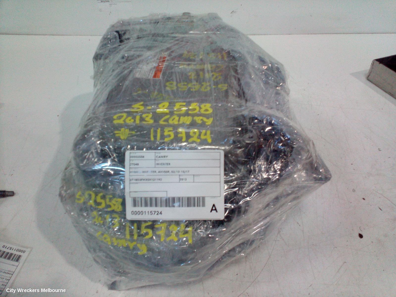 TOYOTA CAMRY INVERTER, HYBRID INVERTER, AVV50R, 03/2012 - 10/2017