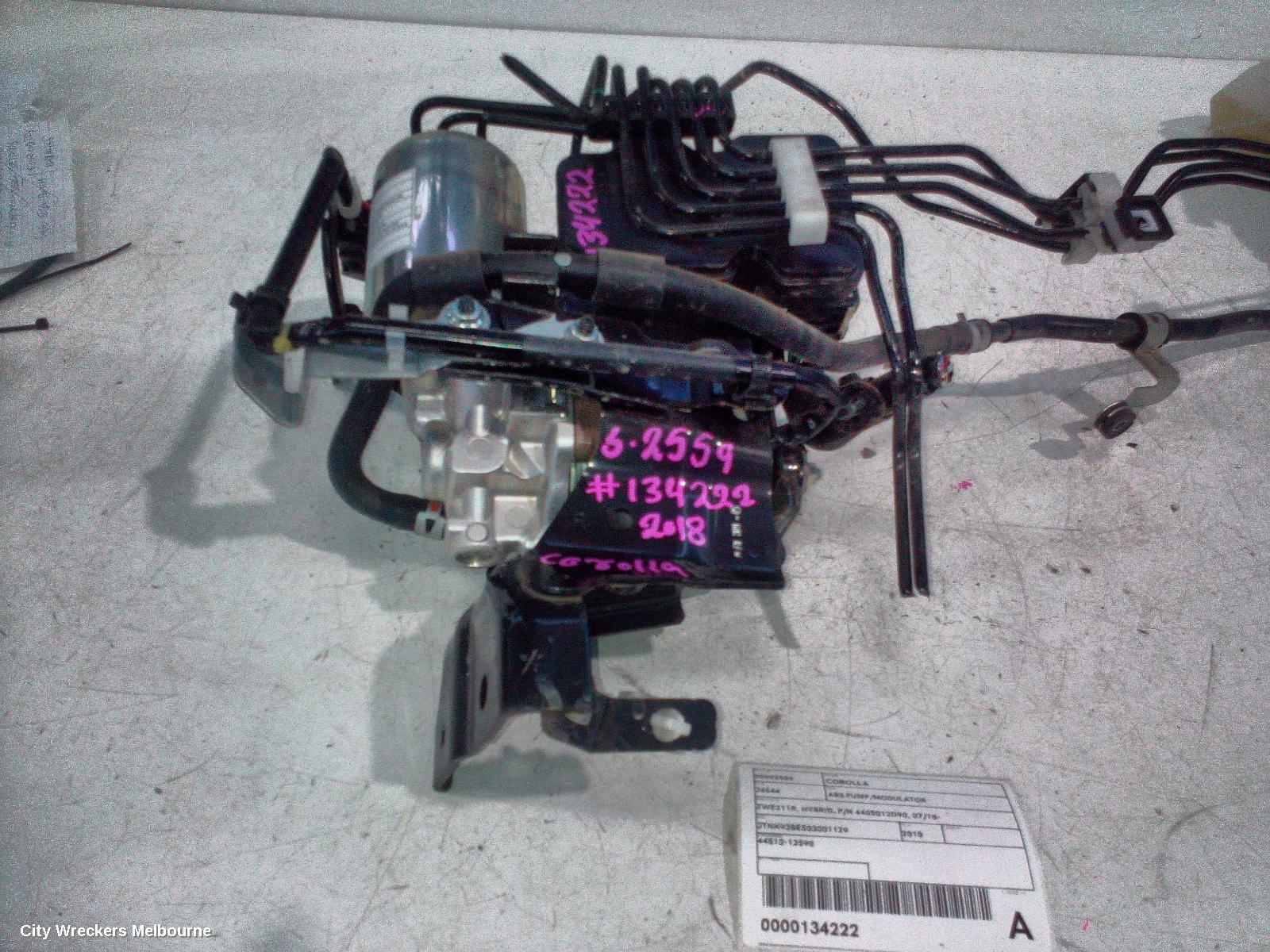 TOYOTA COROLLA ABS PUMP/MODULATOR, ZWE211R, HYBRID, P/N 4405012D90, 07/2018 ONWARDS