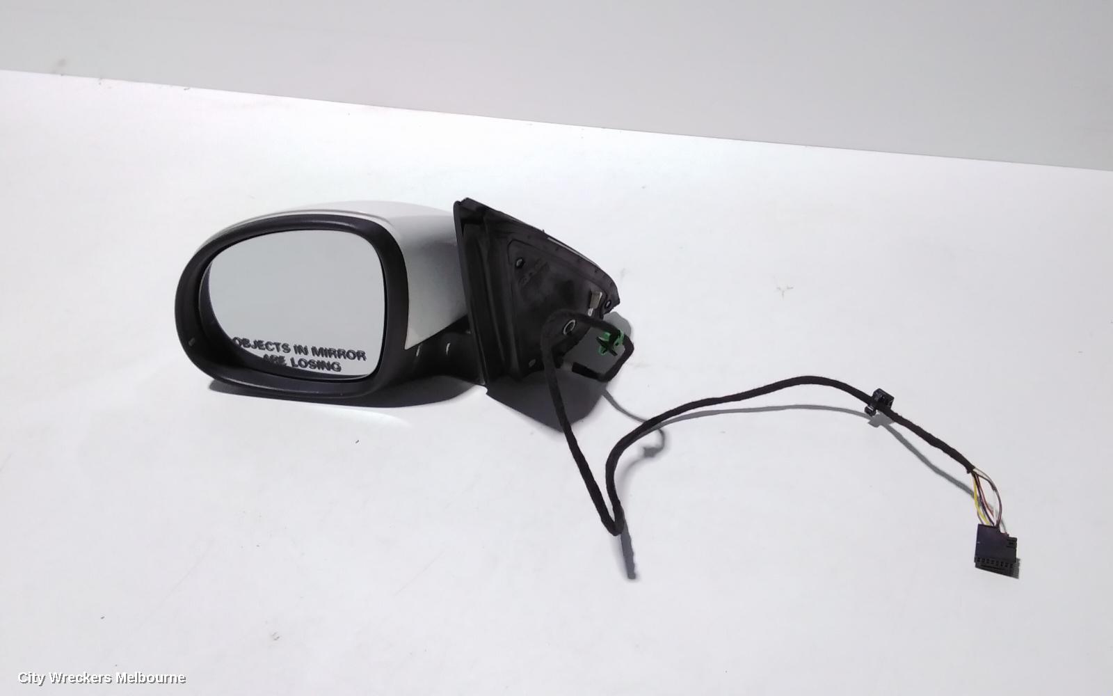 VOLKSWAGEN TIGUAN LEFT DOOR MIRROR, 5N, MANUAL FOLD (6XN), HEATED TYPE, 05/2008 - 08/2016