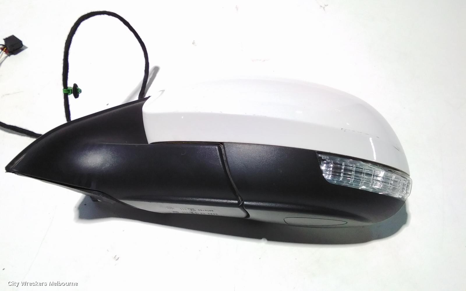 VOLKSWAGEN TIGUAN LEFT DOOR MIRROR, 5N, MANUAL FOLD (6XN), HEATED TYPE, 05/2008 - 08/2016