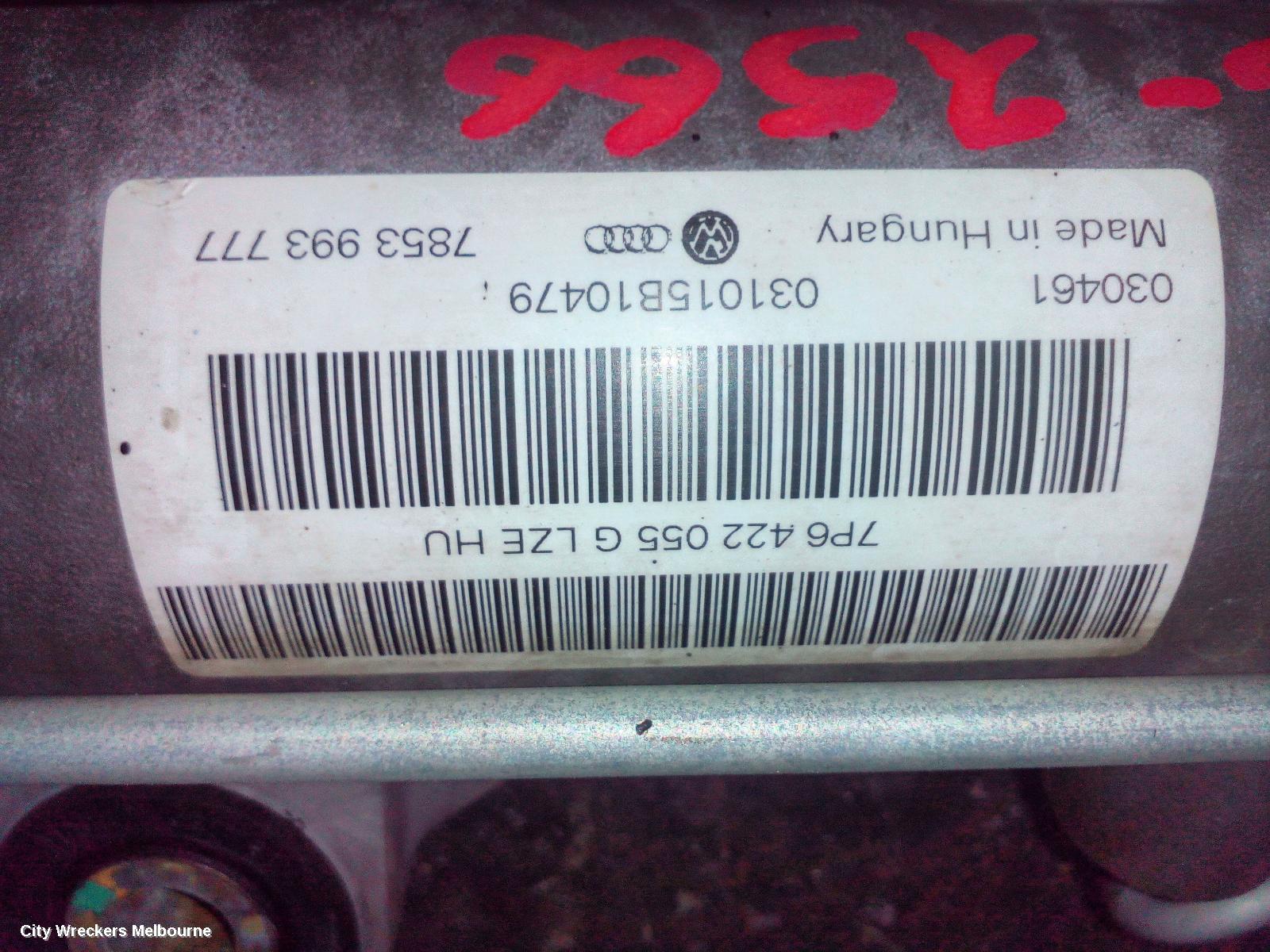 VOLKSWAGEN TOUAREG STEERING BOX/RACK, 7P, DIESEL, 07/2011 - 04/2018