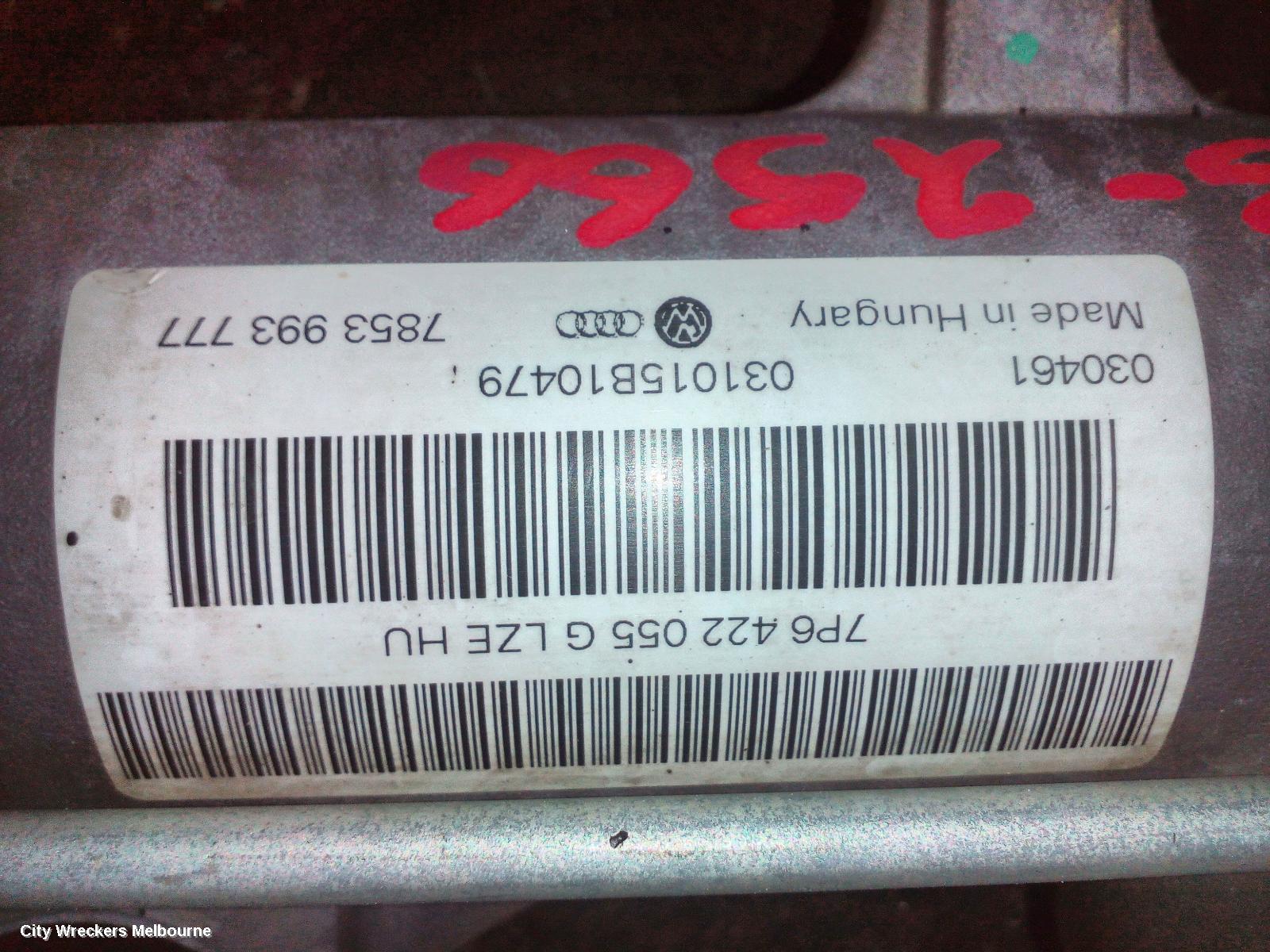 VOLKSWAGEN TOUAREG STEERING BOX/RACK, 7P, DIESEL, 07/2011 - 04/2018