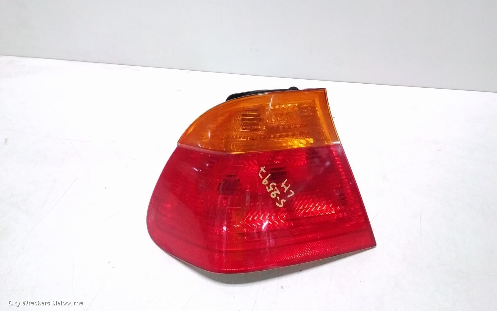 BMW 3 SERIES LEFT TAILLIGHT, E46, SEDAN, AMBER FLASHER TYPE, 09/1998 - 09/2001