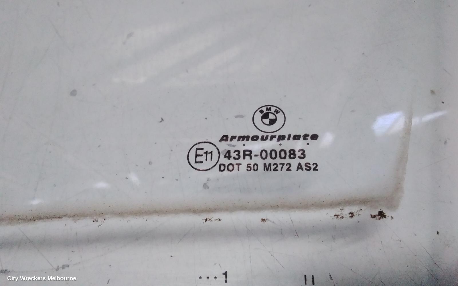 BMW 3 SERIES LEFT FRONT DOOR WINDOW, E46, SEDAN/WAGON, 09/1998 - 01/2005