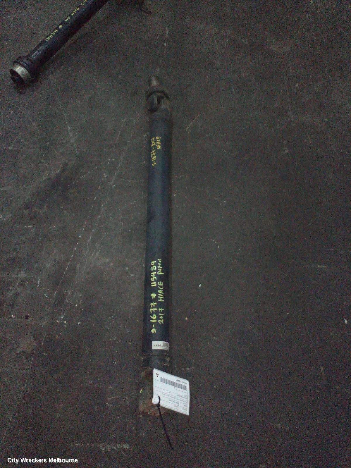 TOYOTA HIACE REAR DRIVE SHAFT, TRH, LWB/SWB, AUTO T/M, PETROL, 03/2015 - 04/2019