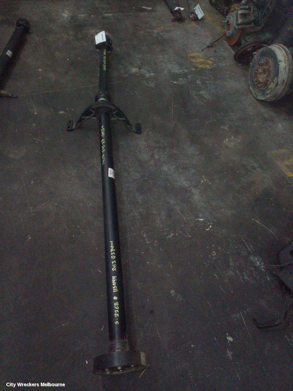 AUDI Q3 REAR DRIVE SHAFT, Q3, 8U, 03/2012 - 12/2018