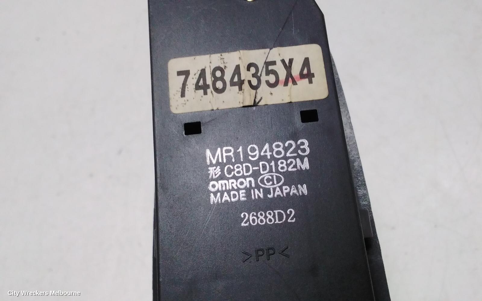 MITSUBISHI LANCER PWR DR WIND SWITCH, RH FRONT (MASTER SWITCH), SEDAN, CE, 07/1996 - 08/2003