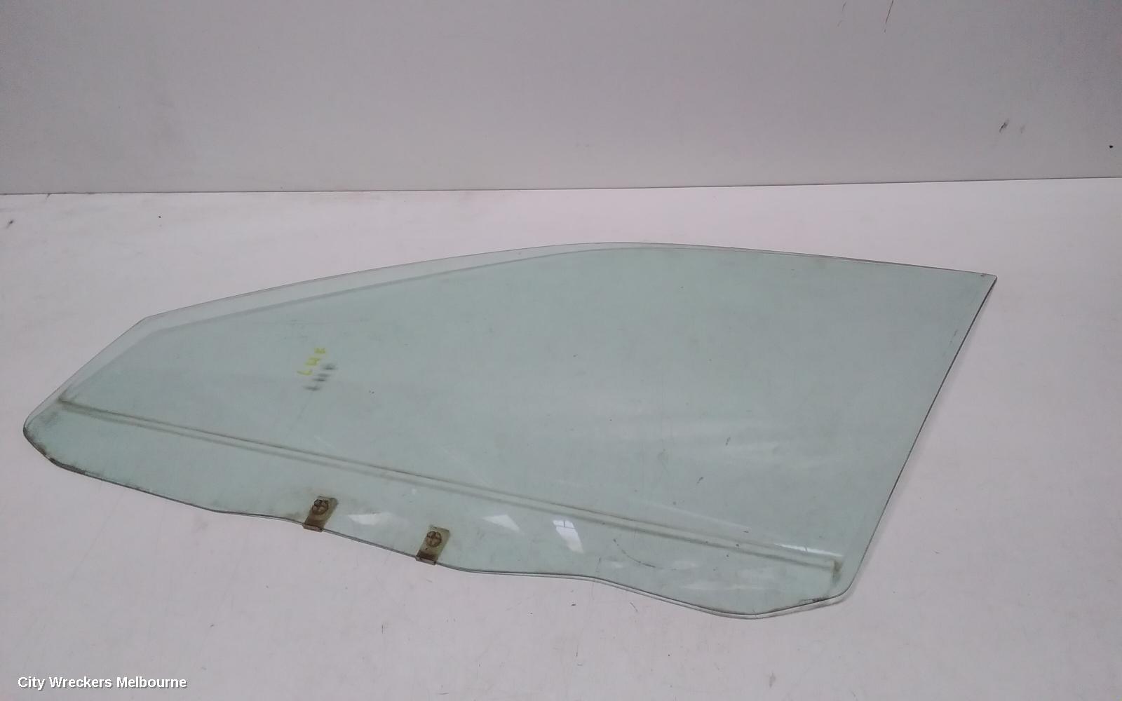 MITSUBISHI LANCER LEFT FRONT DOOR WINDOW, CE, SEDAN, GREEN TINT, 07/1996 - 08/2003
