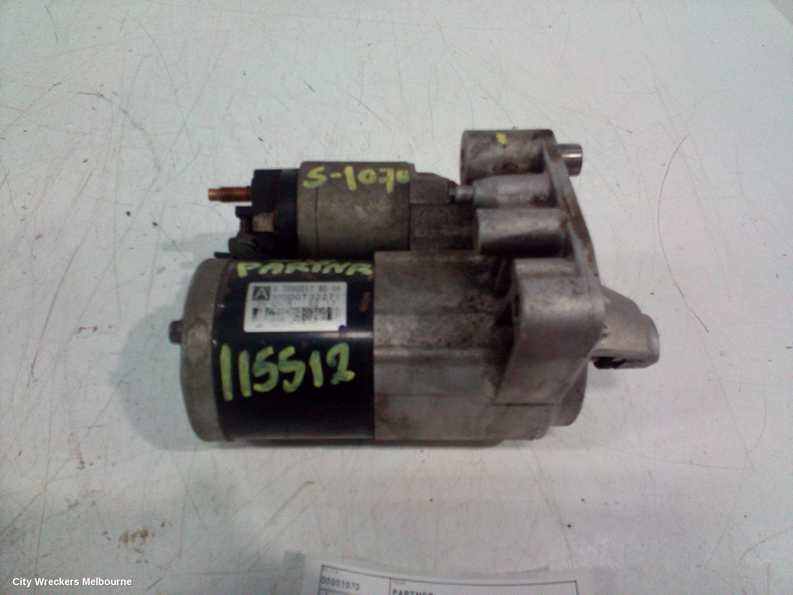 PEUGEOT PARTNER STARTER, PETROL, 1.6, 09/2008 - 01/2015