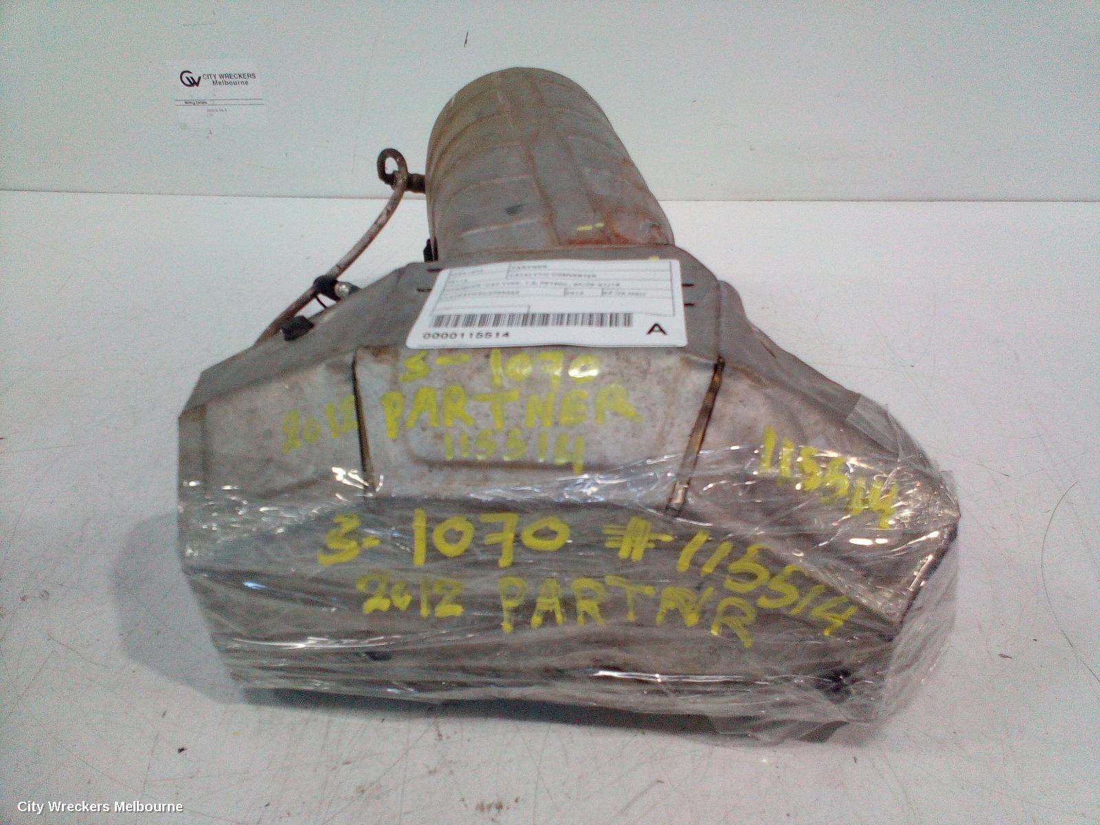 PEUGEOT PARTNER CATALYTIC CONVERTER, DOWNPIPE-CAT TYPE, 1.6, PETROL, 09/2008 - 01/2015