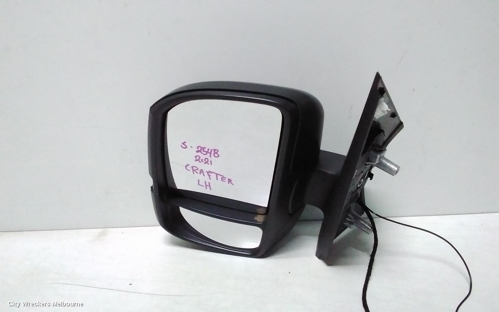 VOLKSWAGEN CRAFTER LEFT DOOR MIRROR, SY1, NON POWER FOLD TYPE, 08/2017 ONWARDS