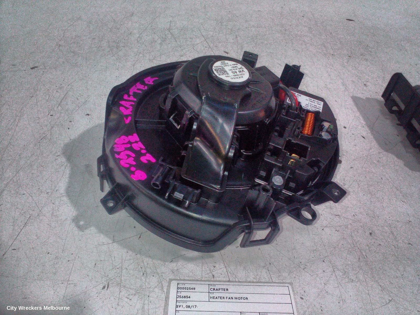VOLKSWAGEN CRAFTER HEATER FAN MOTOR, SY1, 08/2017 ONWARDS