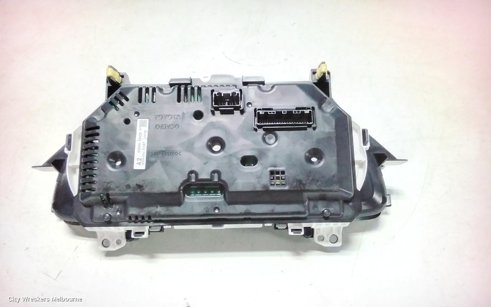 TOYOTA COROLLA INSTRUMENT CLUSTER, 1.8, 2ZR-FE, AUTO T/M, ASCENT/ASCENT SPORT, ZRE182R, HATCH, 06/2015 - 06/2018