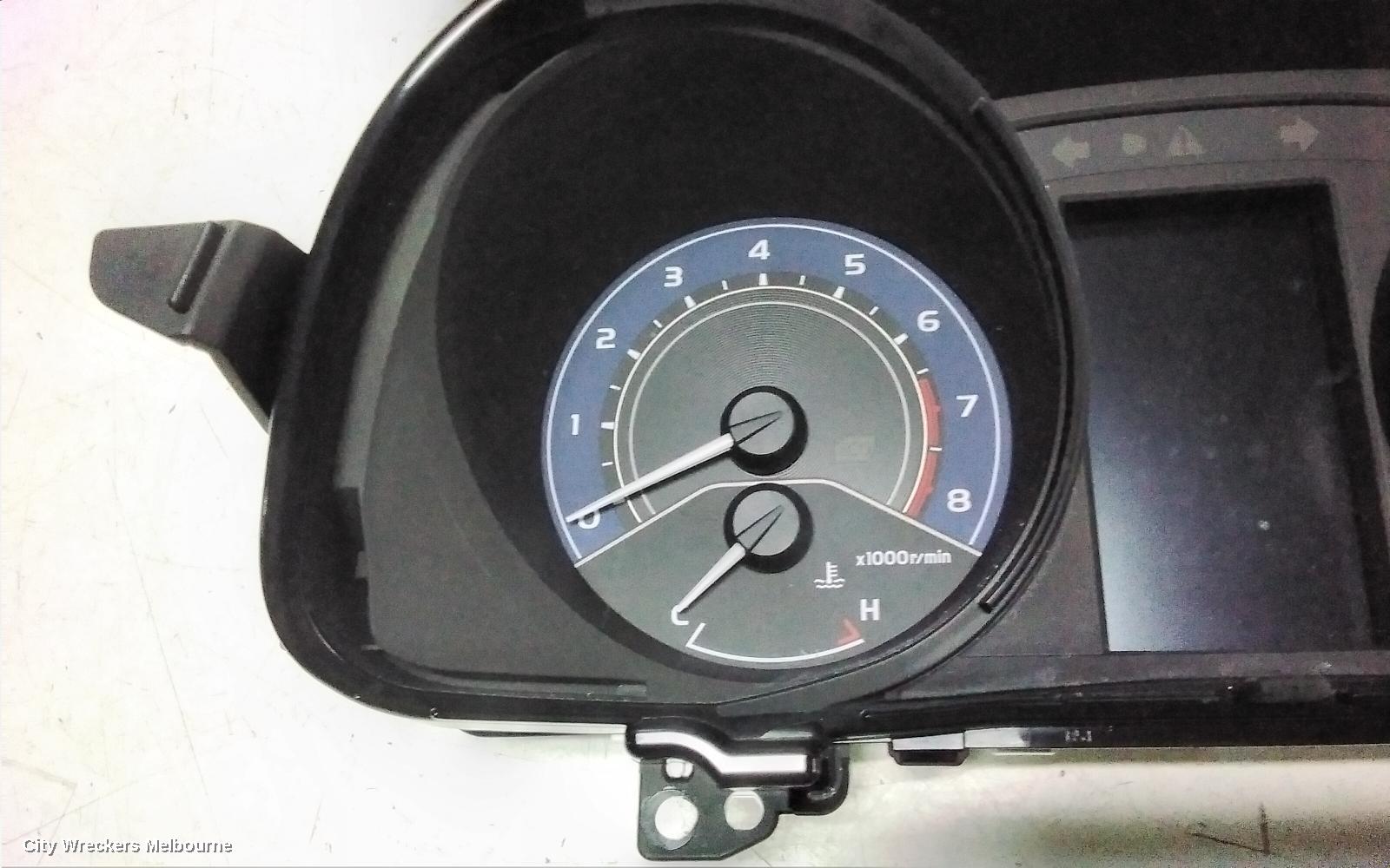 TOYOTA COROLLA INSTRUMENT CLUSTER, 1.8, AUTO T/M, 2ZR-FE, ZR/SX, ZRE182R, HATCH, 06/2015 - 06/2018