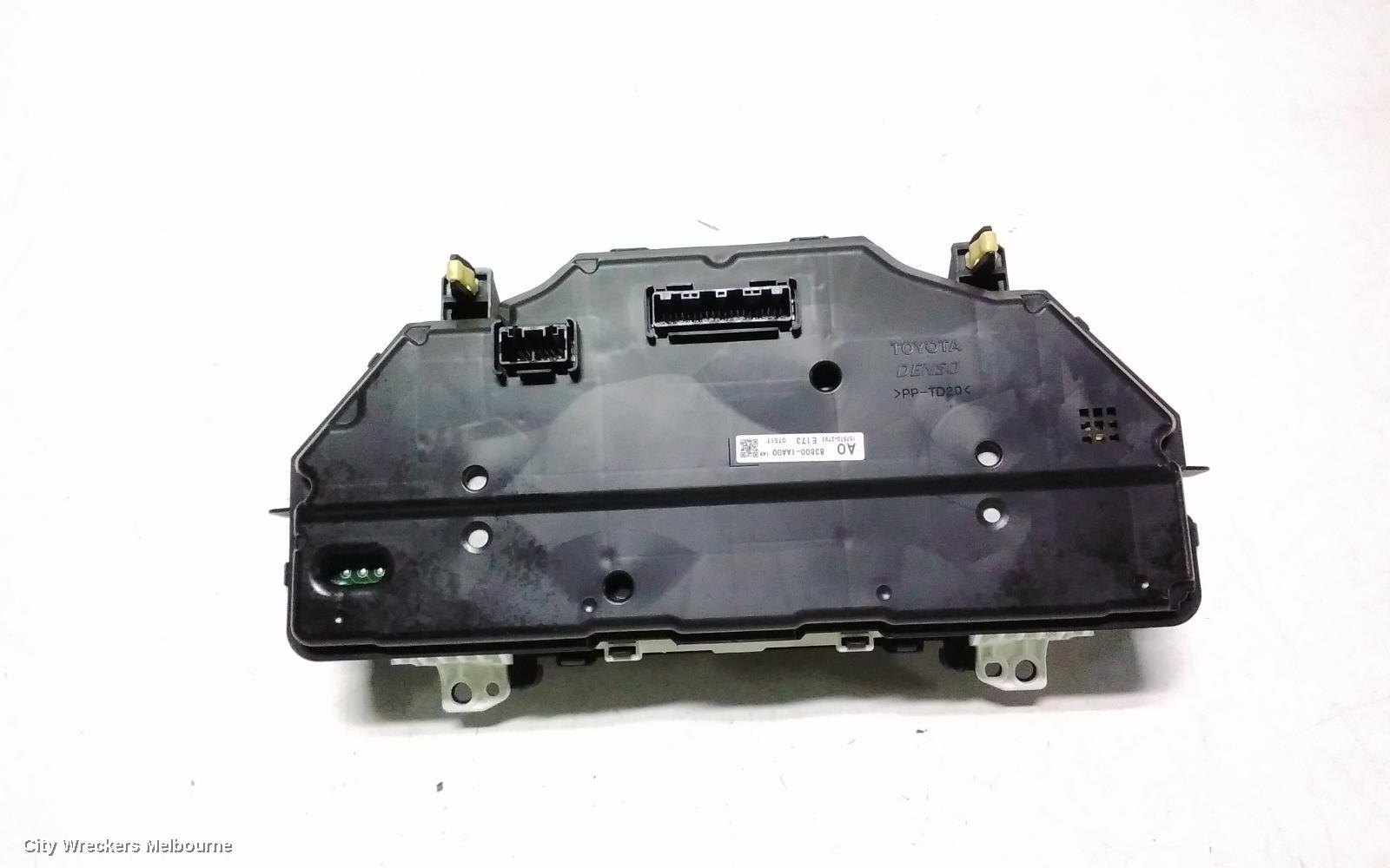 TOYOTA COROLLA INSTRUMENT CLUSTER, 1.8, AUTO T/M, 2ZR-FE, ZR/SX, ZRE182R, HATCH, 06/2015 - 06/2018