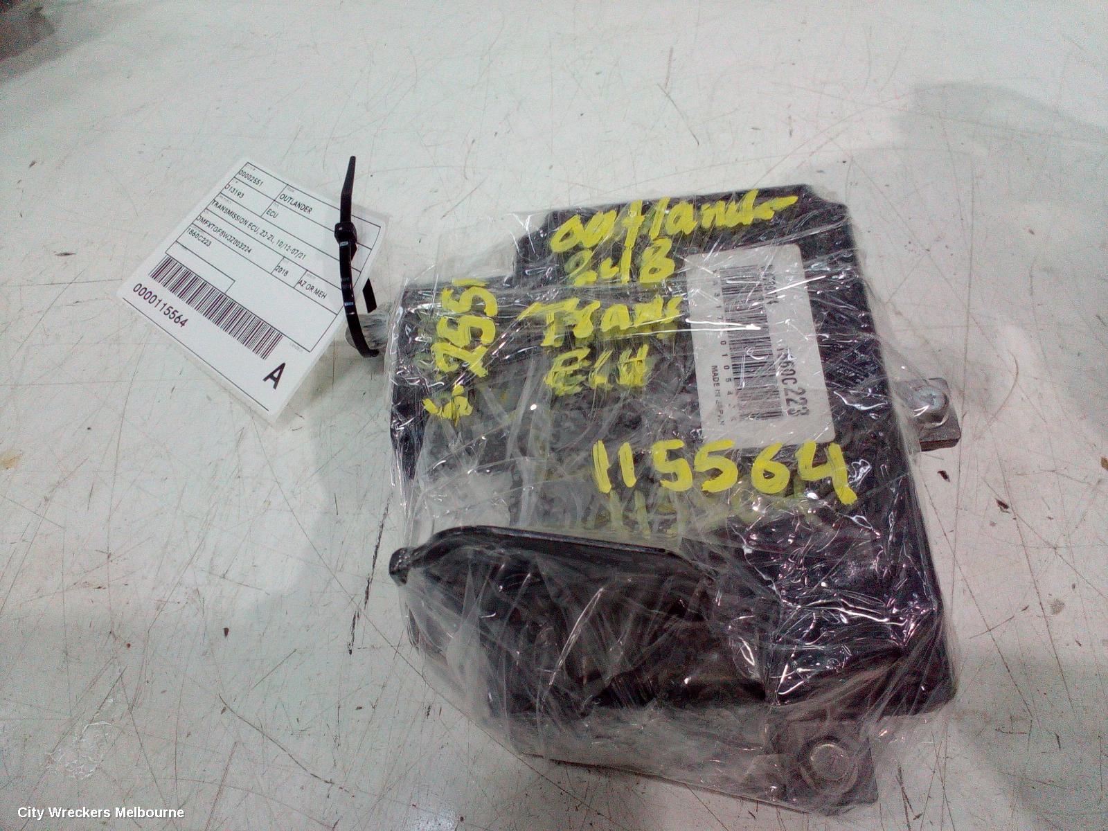 MITSUBISHI OUTLANDER ECU, TRANSMISSION ECU, ZJ-ZL, 10/2012 - 07/2021