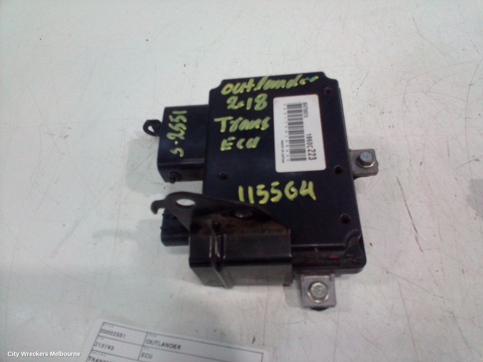MITSUBISHI OUTLANDER ECU, TRANSMISSION ECU, ZJ-ZL, 10/2012 - 07/2021