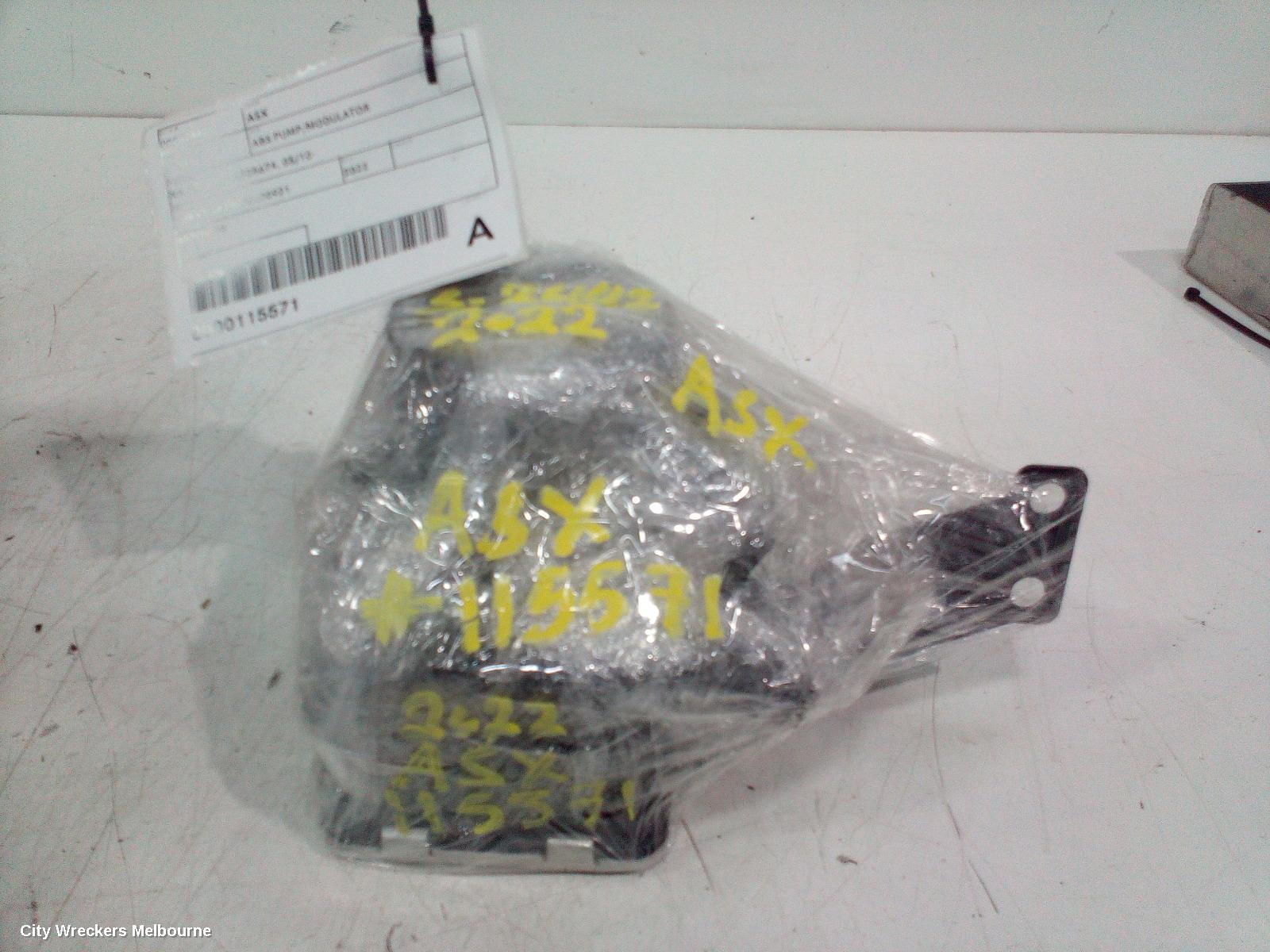 MITSUBISHI ASX ABS PUMP/MODULATOR, XA-XD, P/N 4670B674, 05/2010 ONWARDS