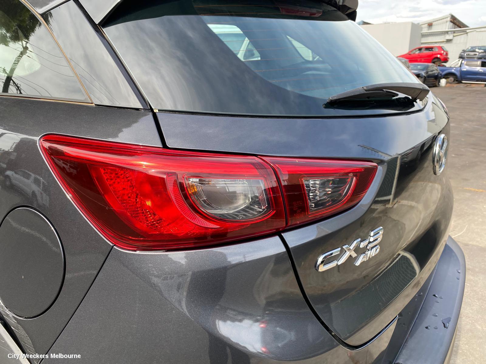 MAZDA CX3 LEFT TAILLIGHT, DK, NON LED TYPE, 03/2015 ONWARDS