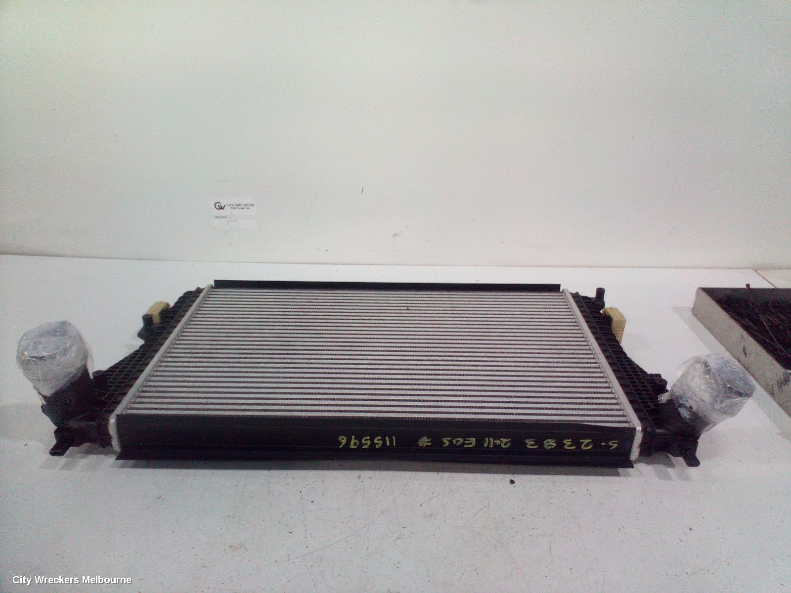 VOLKSWAGEN EOS INTERCOOLER, PETROL, 2.0, CCZB CODE, 1F, 05/2010 - 12/2014