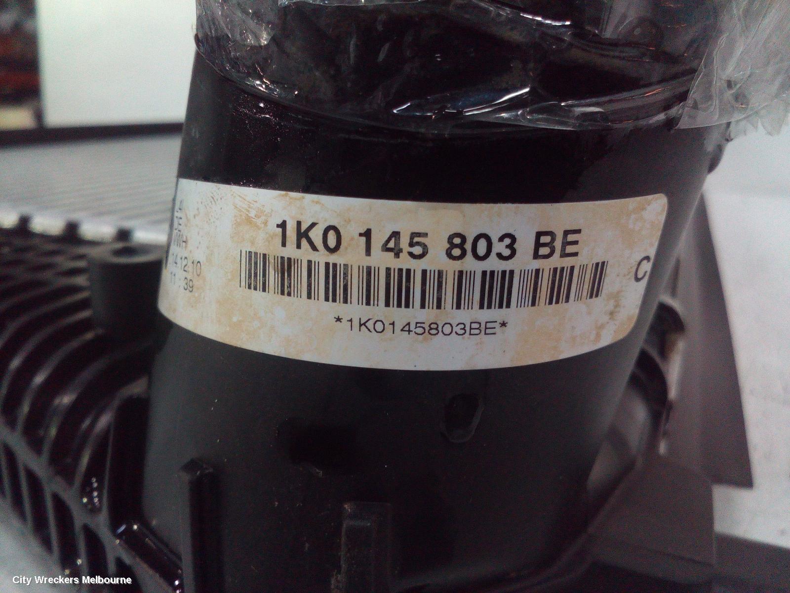 VOLKSWAGEN EOS INTERCOOLER, PETROL, 2.0, CCZB CODE, 1F, 05/2010 - 12/2014