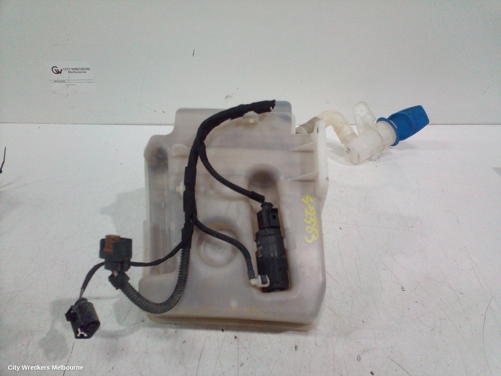 VOLKSWAGEN EOS WASHER BOTTLE, 1F, NON H/LAMP WASHER TYPE, SINGLE PUMP, 02/2007 - 12/2014