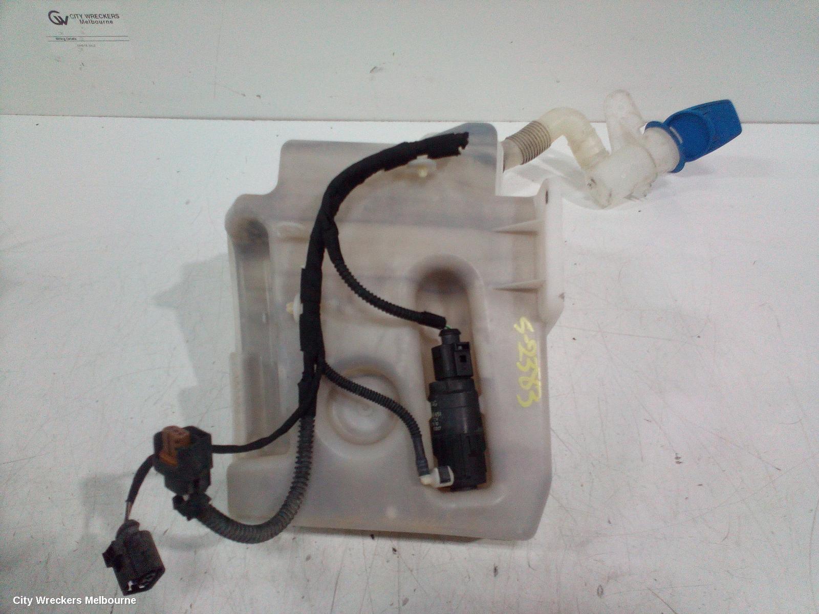 VOLKSWAGEN EOS WASHER BOTTLE, 1F, NON H/LAMP WASHER TYPE, SINGLE PUMP, 02/2007 - 12/2014