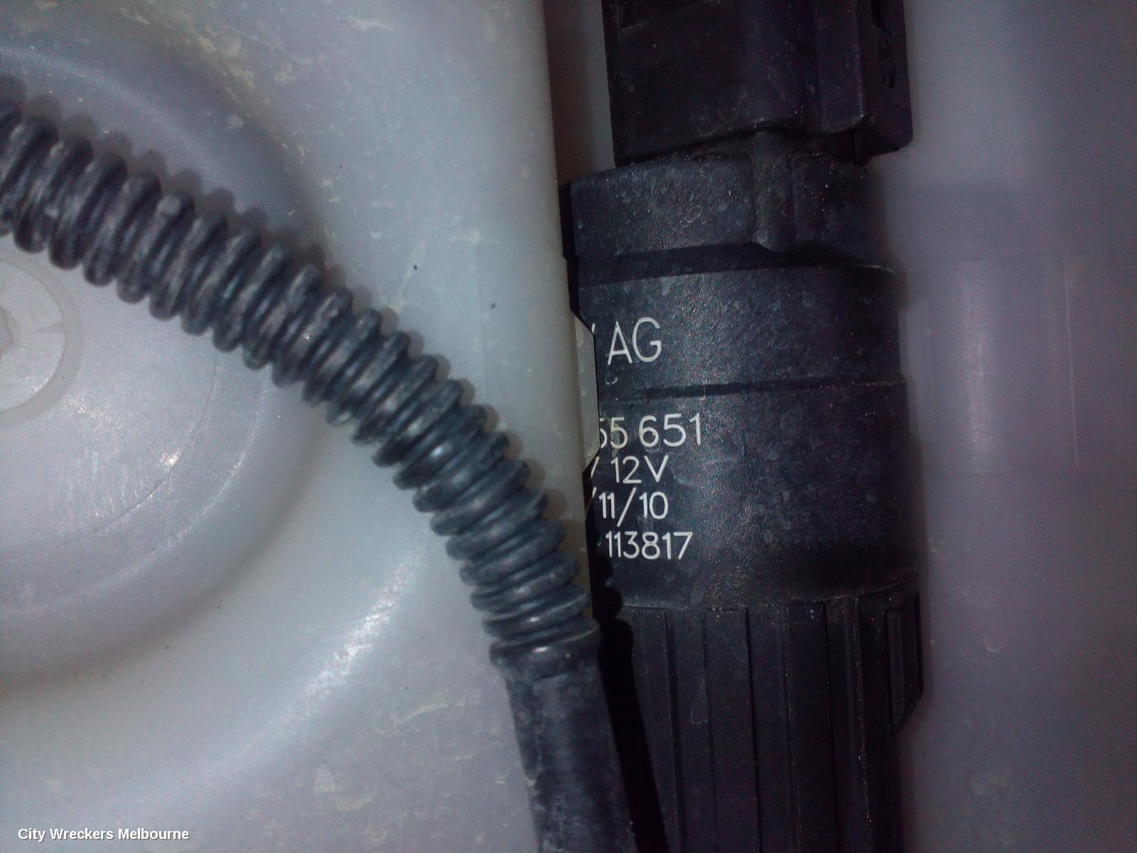 VOLKSWAGEN EOS WASHER BOTTLE, 1F, NON H/LAMP WASHER TYPE, SINGLE PUMP, 02/2007 - 12/2014