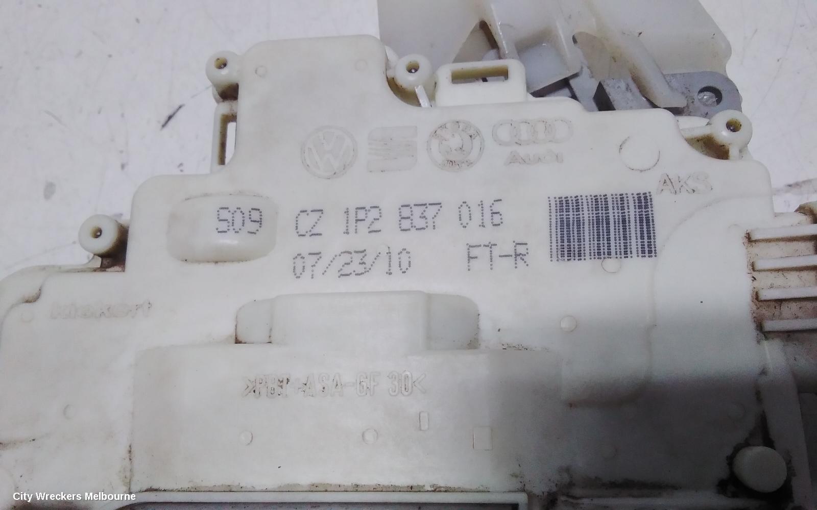 VOLKSWAGEN EOS DOOR/BOOT/GATE LOCK, RIGHT FRONT DOOR LOCK, 1F, 02/2007 - 12/2014