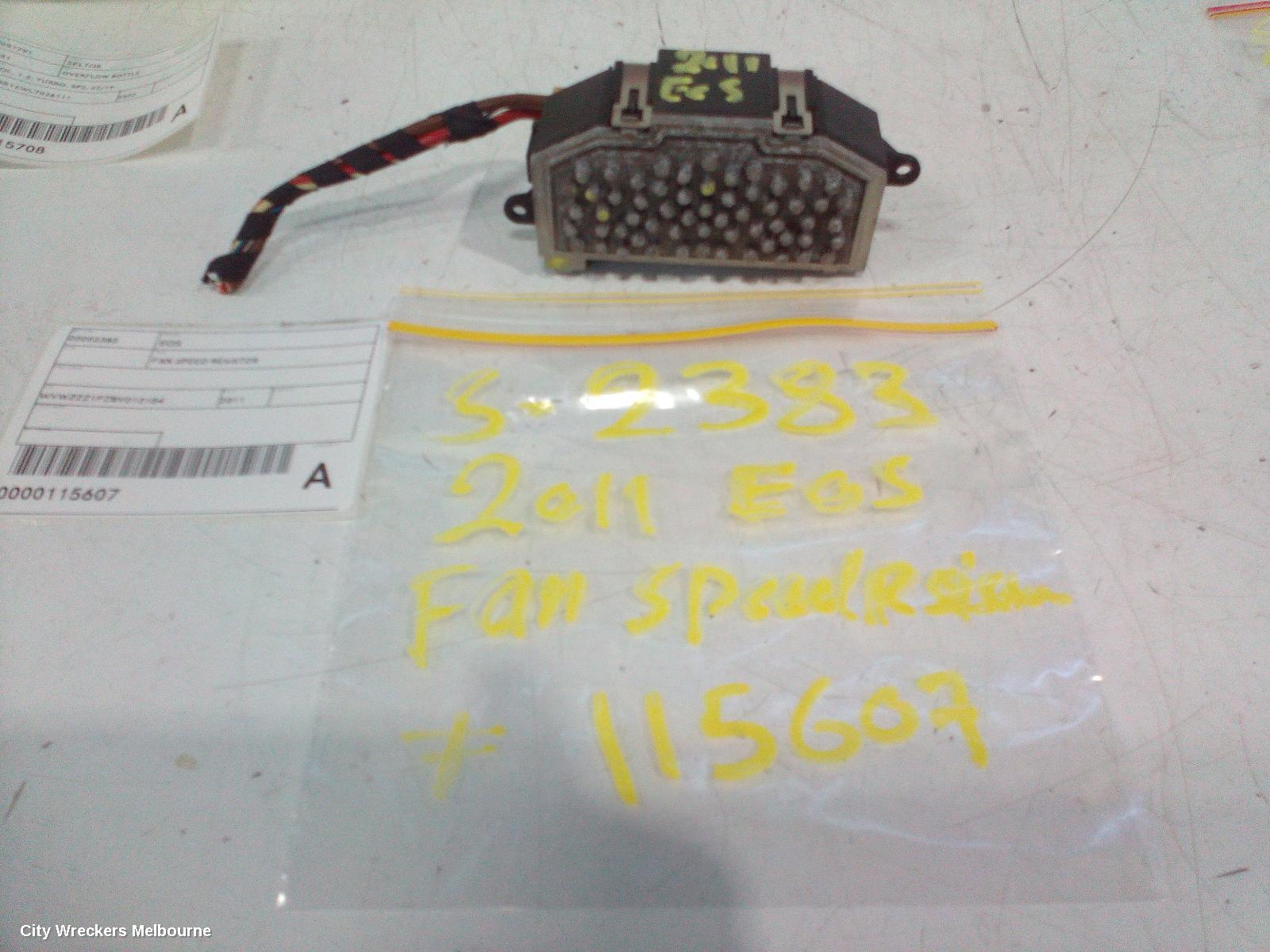 VOLKSWAGEN EOS FAN SPEED RESISTOR