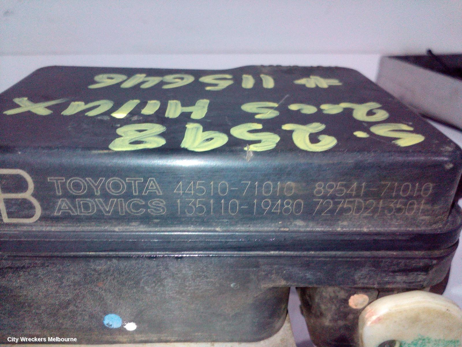 TOYOTA HILUX ABS PUMP/MODULATOR, P/N 4405071010, 03/2005 - 08/2015